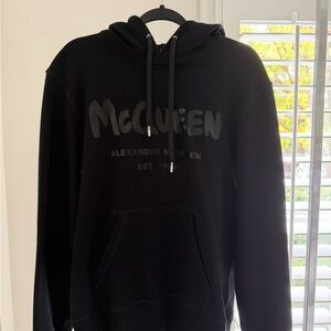 Alexander McQueen Black Logo Hoodie